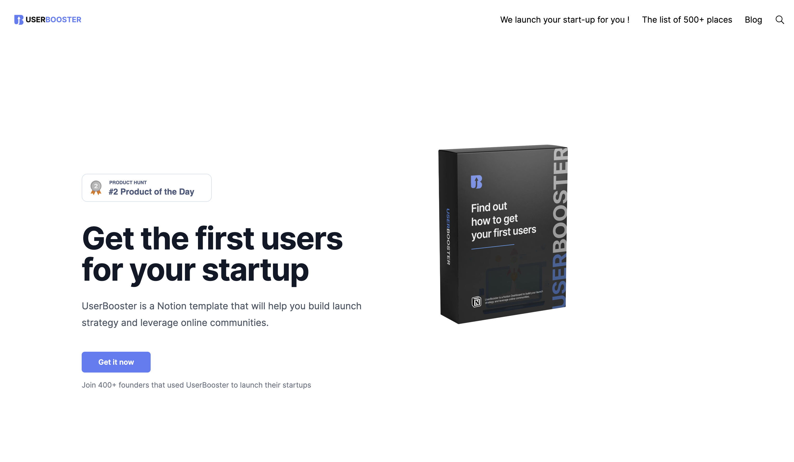 launch your startup with Userbooster
